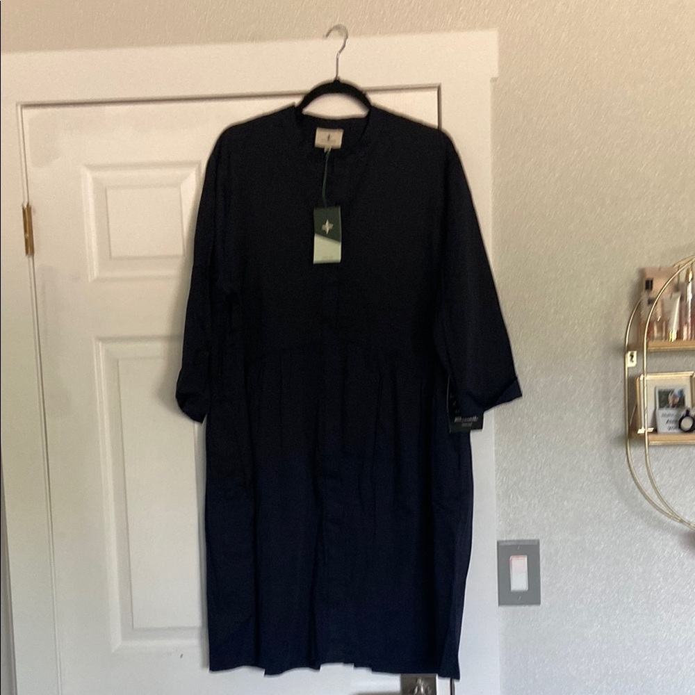 NWT Tuckernuck Navy  royal  shirt dress women’s size XXXL